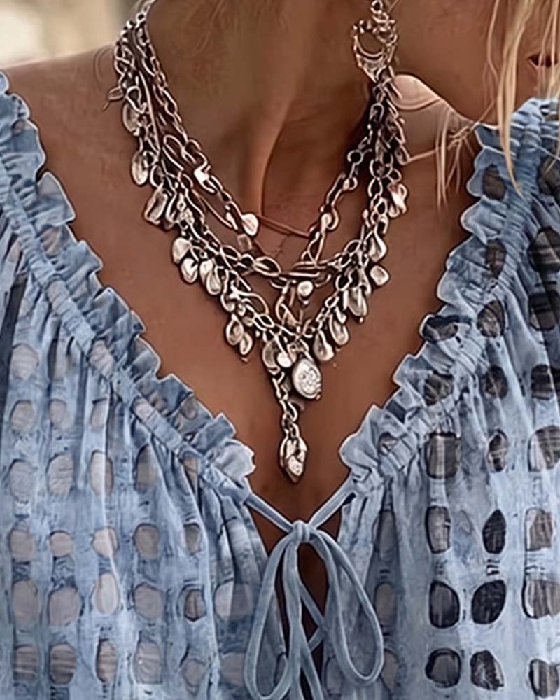 Ramceel | Blouse à pois avec détail de lacet