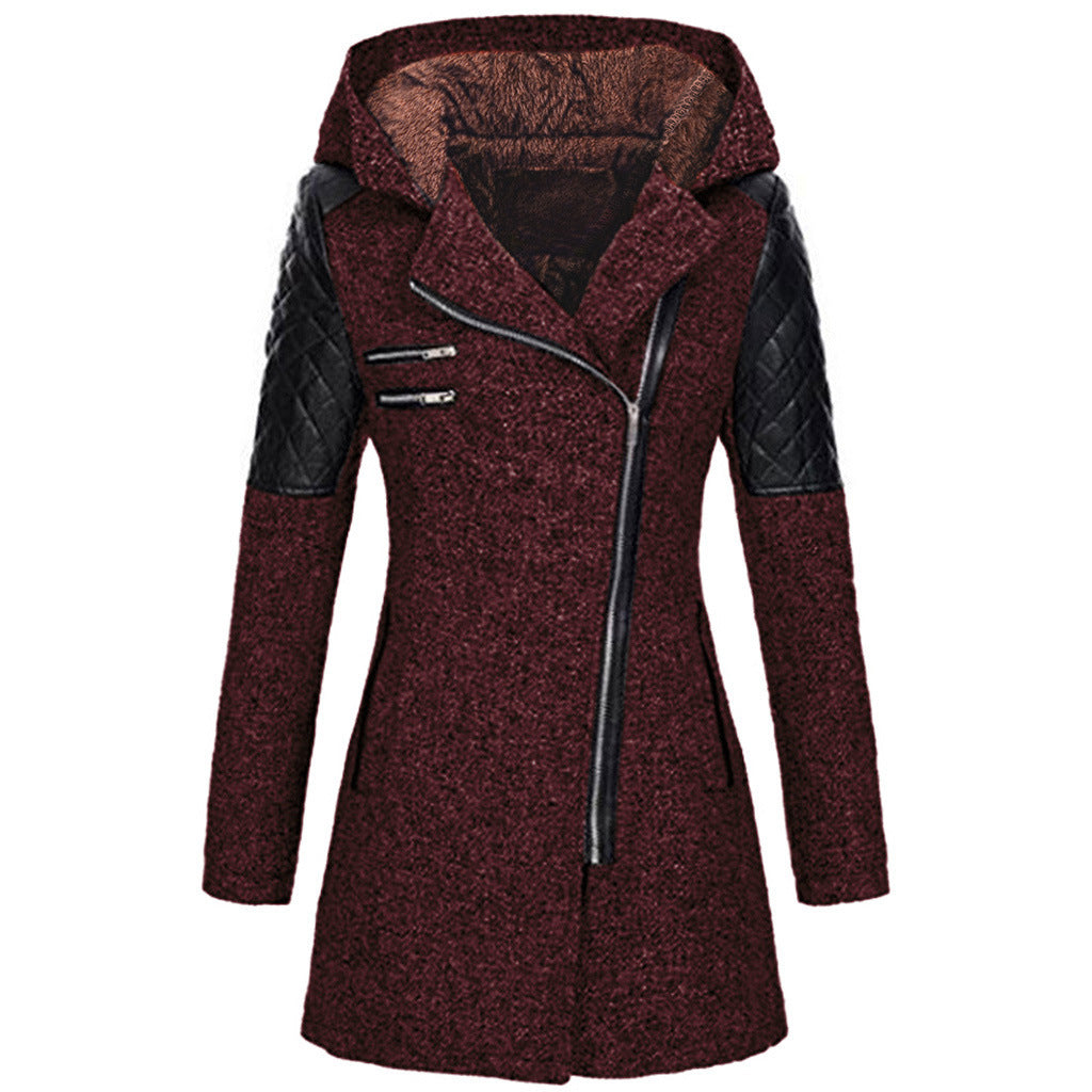 Wendy - Manteau d'Hiver Stylé Cintré avec Capuche