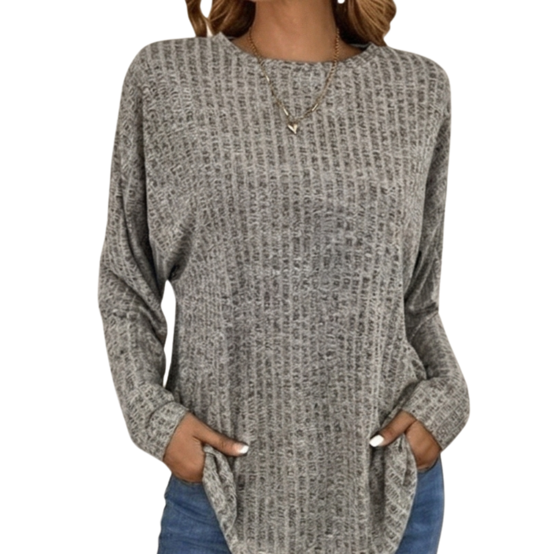 Camilla | Pull en Tricot Oversize Élégant et Confortable avec Texture Waffle
