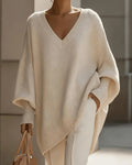 Pull-Over Col En V Ample Grande Manche