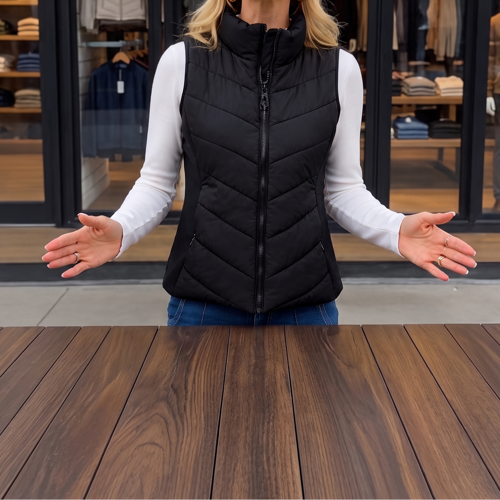 Daisy | Gilet matelassé pour femmes polyvalent et léger avec col montant