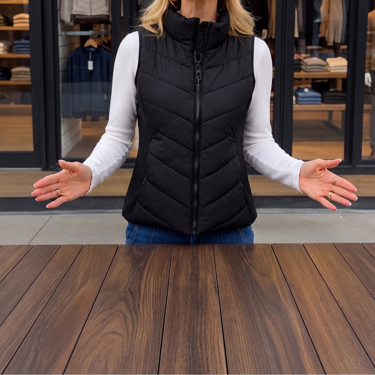 Daisy | Gilet matelassé pour femmes polyvalent et léger avec col montant