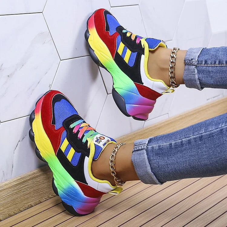 Isolina - Chaussures orthopédiques arc-en-ciel