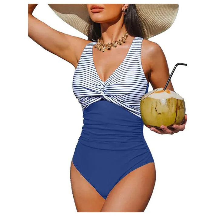 Naicel | Maillot de bain une pièce élégant avec taille froncée