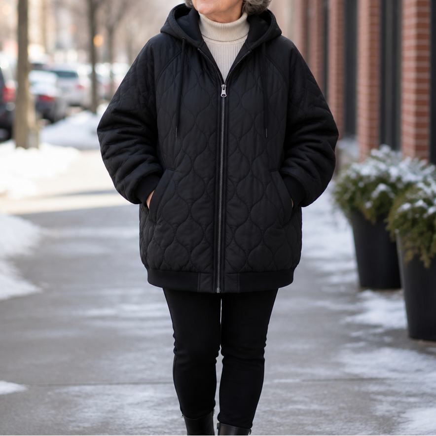 Livia | Veste d'hiver chaude et confortable pour femmes avec capuche