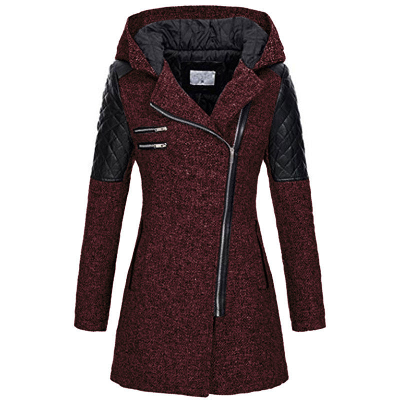 Wendy - Manteau d'Hiver Stylé Cintré avec Capuche
