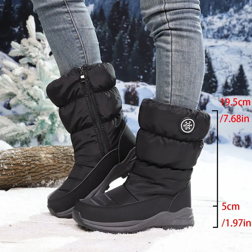 Snavie | Bottes d'hiver pour femmes à tige mi-haute