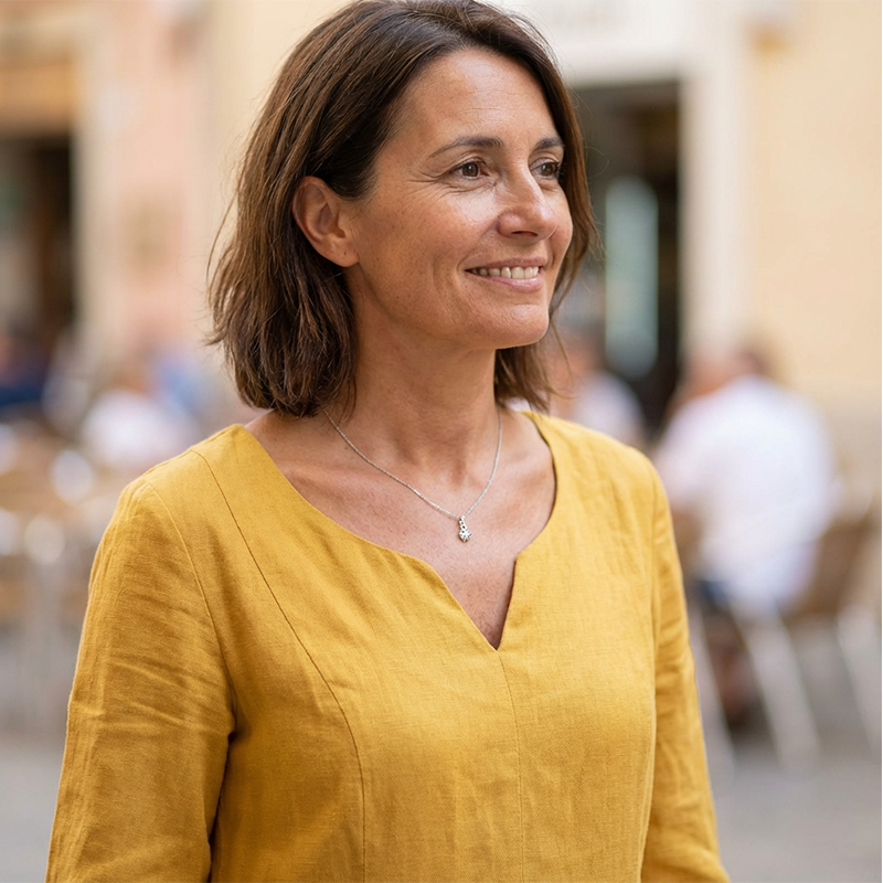 Robe de loisirs à décolleté en V pour femmes avec manches 3/4 et poches