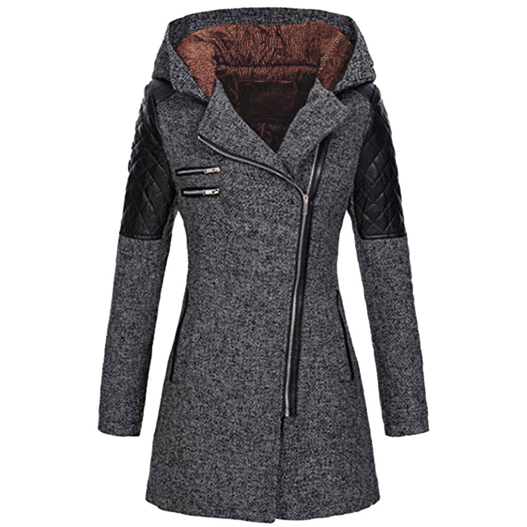 Wendy - Manteau d'Hiver Stylé Cintré avec Capuche