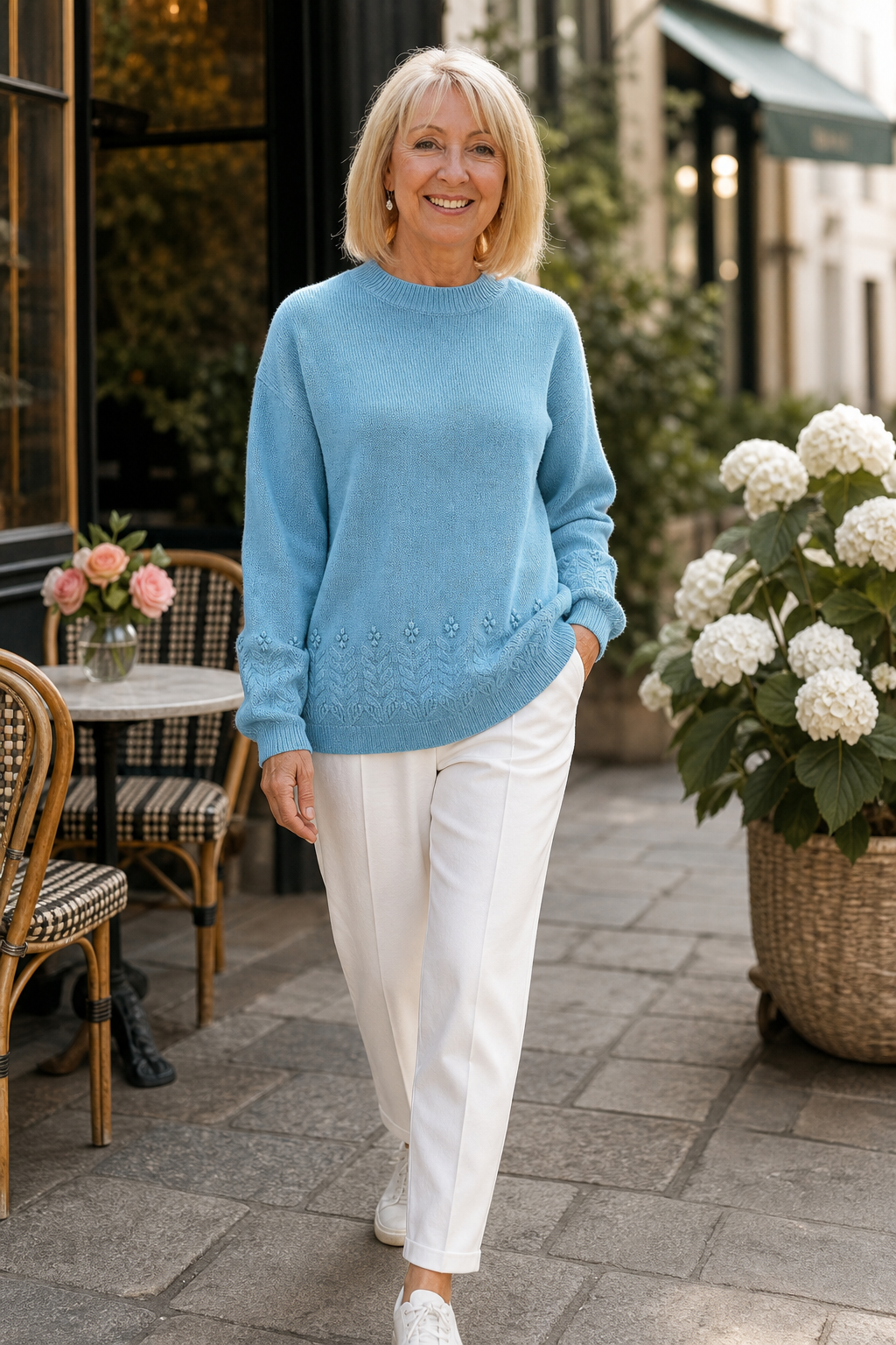 Stella | Pull en tricot à motif torsadé élégant et polyvalent