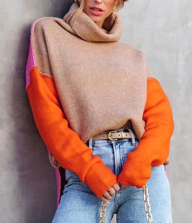 Julia | Pull col roulé pour femmes, chaud et moderne