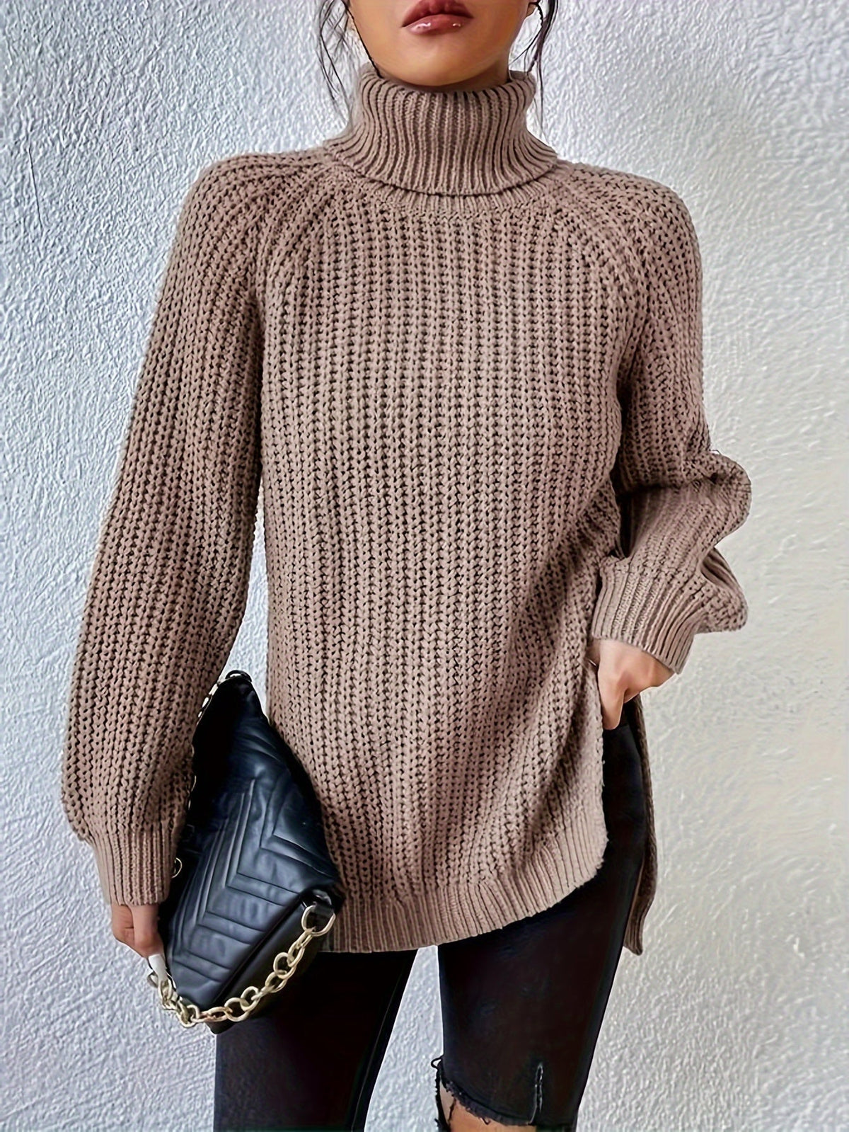 SWEAT-SHIRT À COL HAUT ET COUPE ÉLÉGANTE POUR FEMMES