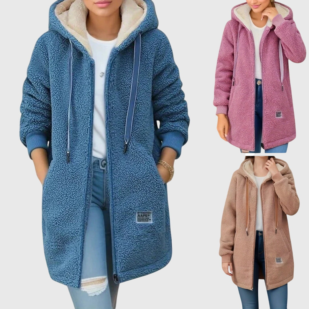 Patricia - Élégante Veste en Fleece Teddy Chaud