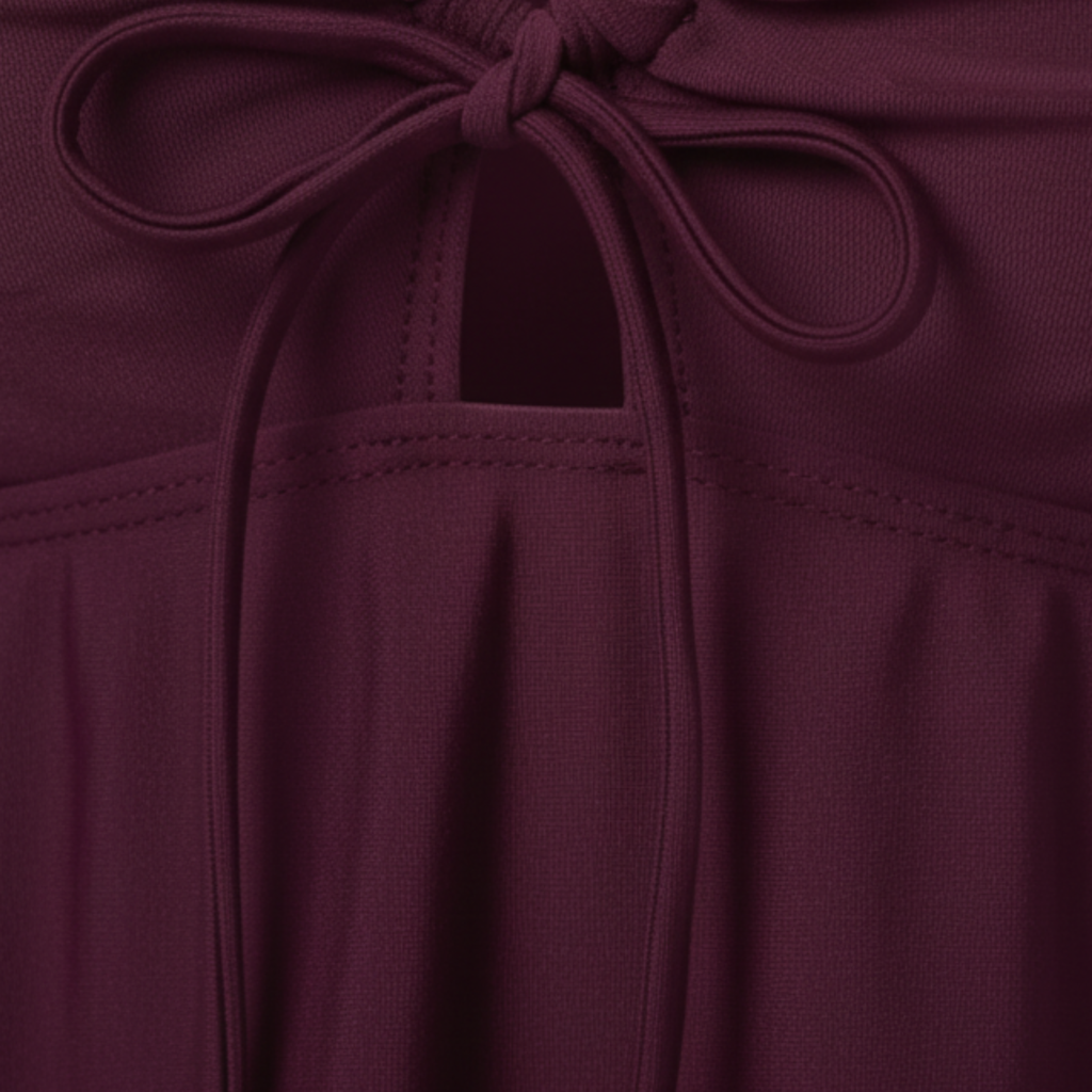 Haut de Tankini Taille Haute pour Femme avec Décolleté Goutte et Coupe Tunique