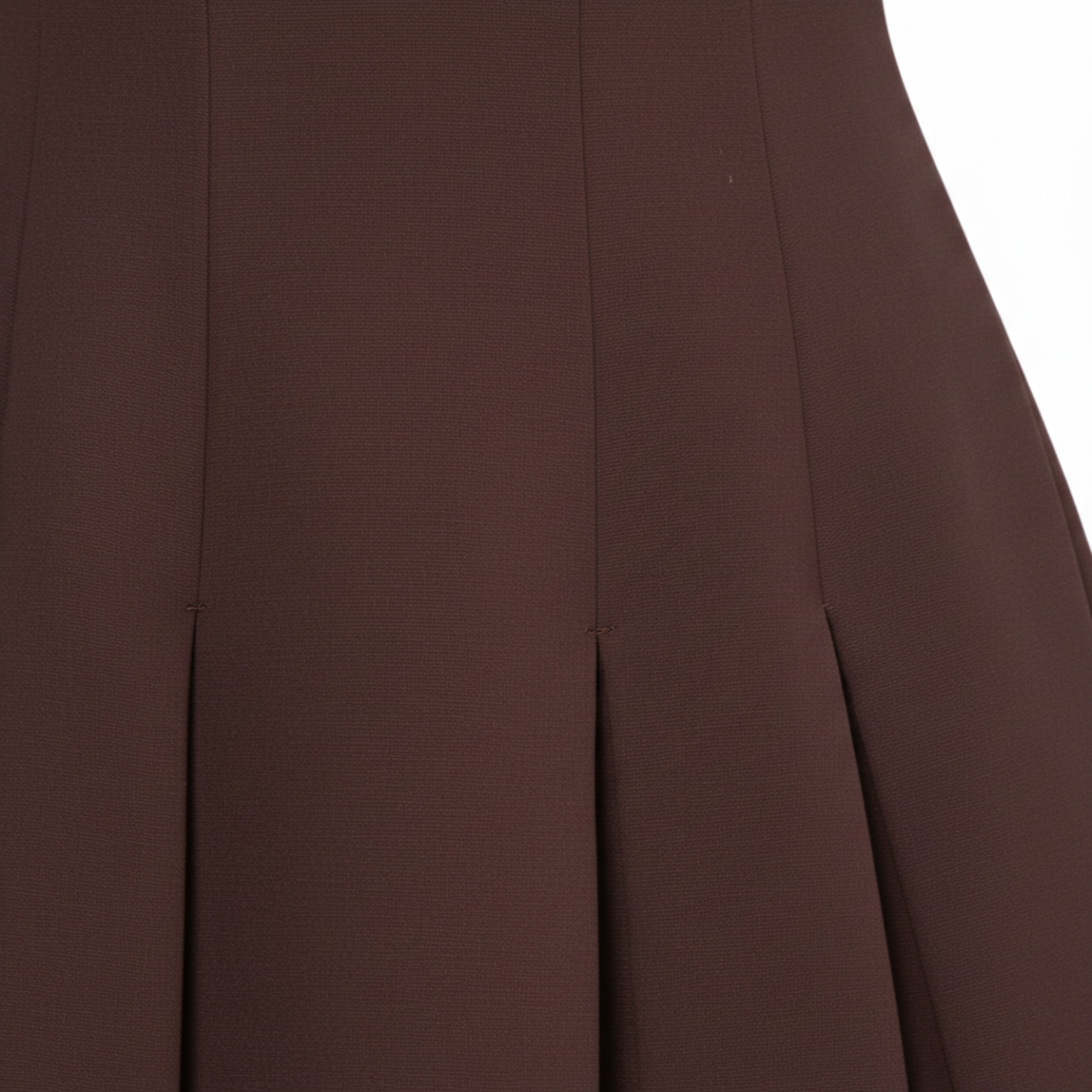 Robe Courte Patineuse Sans Manches à Col Bateau et Jupe Plissée