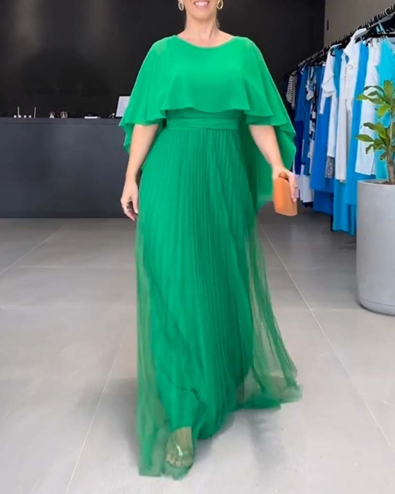 Robe Maxi A Ligne Col Rond