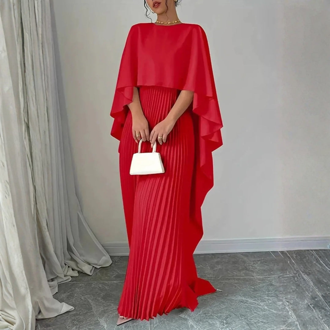 Celestina | Robe Maxi avec Cape pour Invités de Mariage