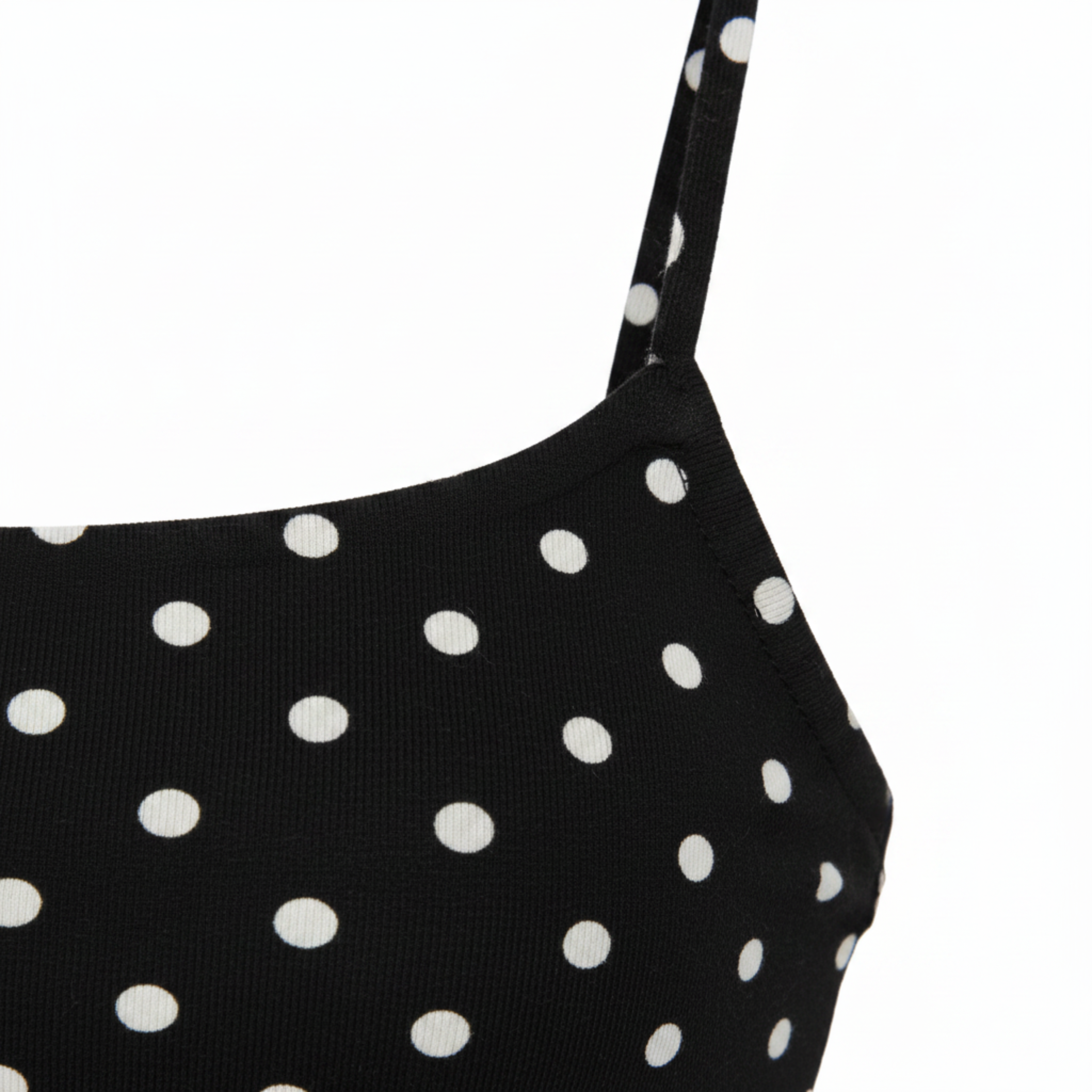 Robe Courte Moulante à Pois avec Découpes Latérales pour Femme
