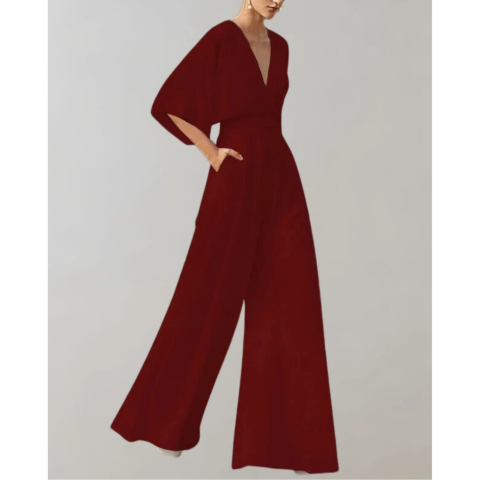Combinaison ajustée et fluide pour femme | Chic