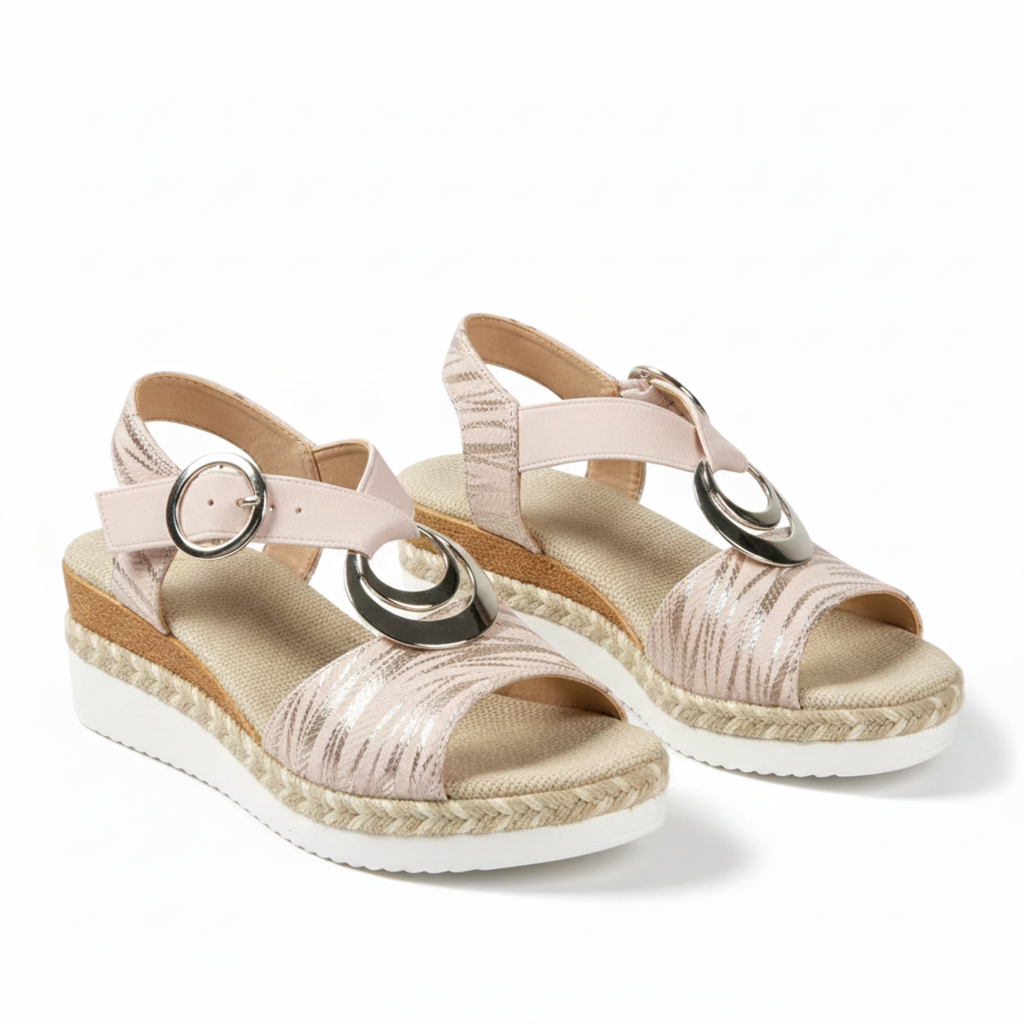 Sandales à Bride Arrière pour Femme Chaussures Rétro à Petit Talon et Boucle