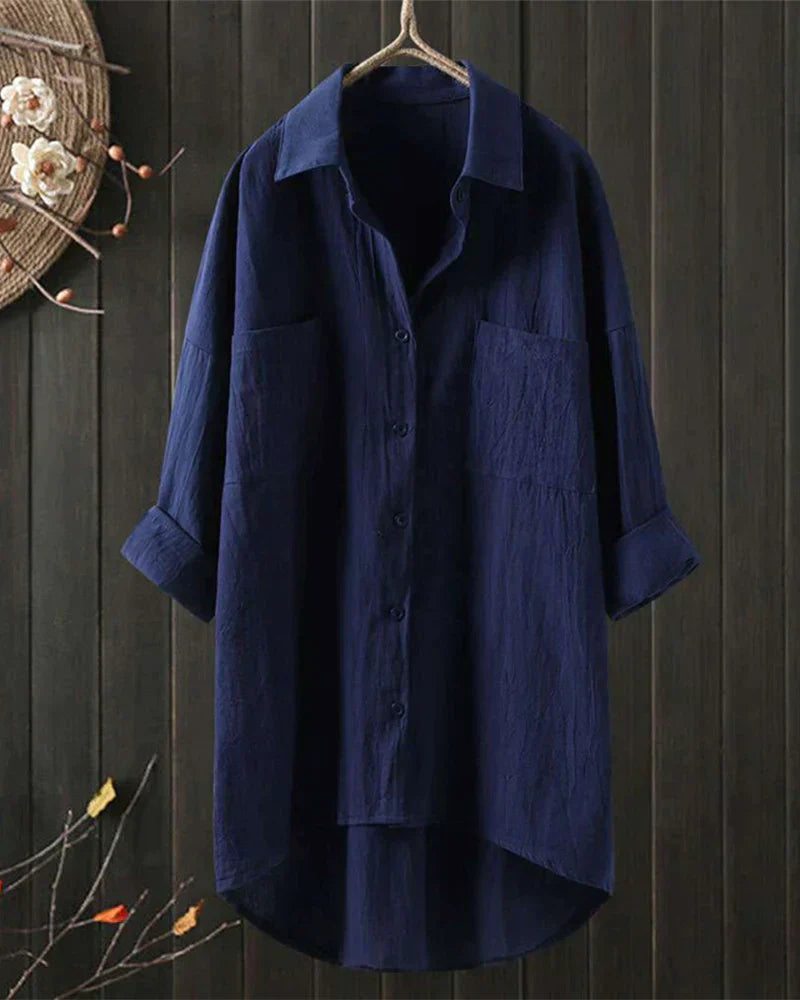 Angelina™ - Blouse unie à manches longues