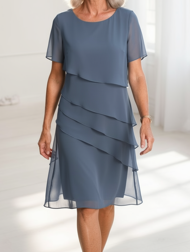Linda | Robe élégante à volants confortables