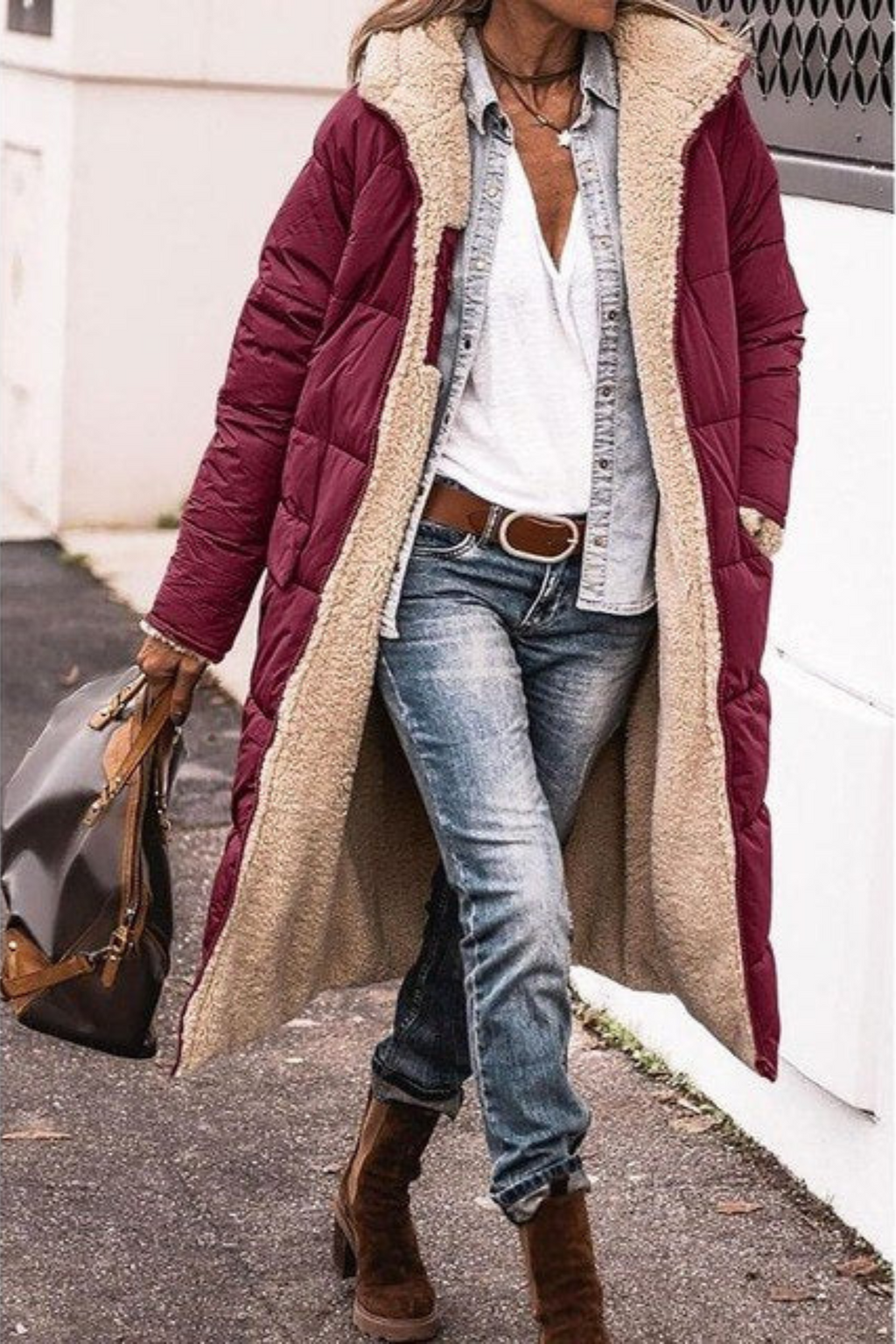 Sasha | Élégant Manteau Réversible