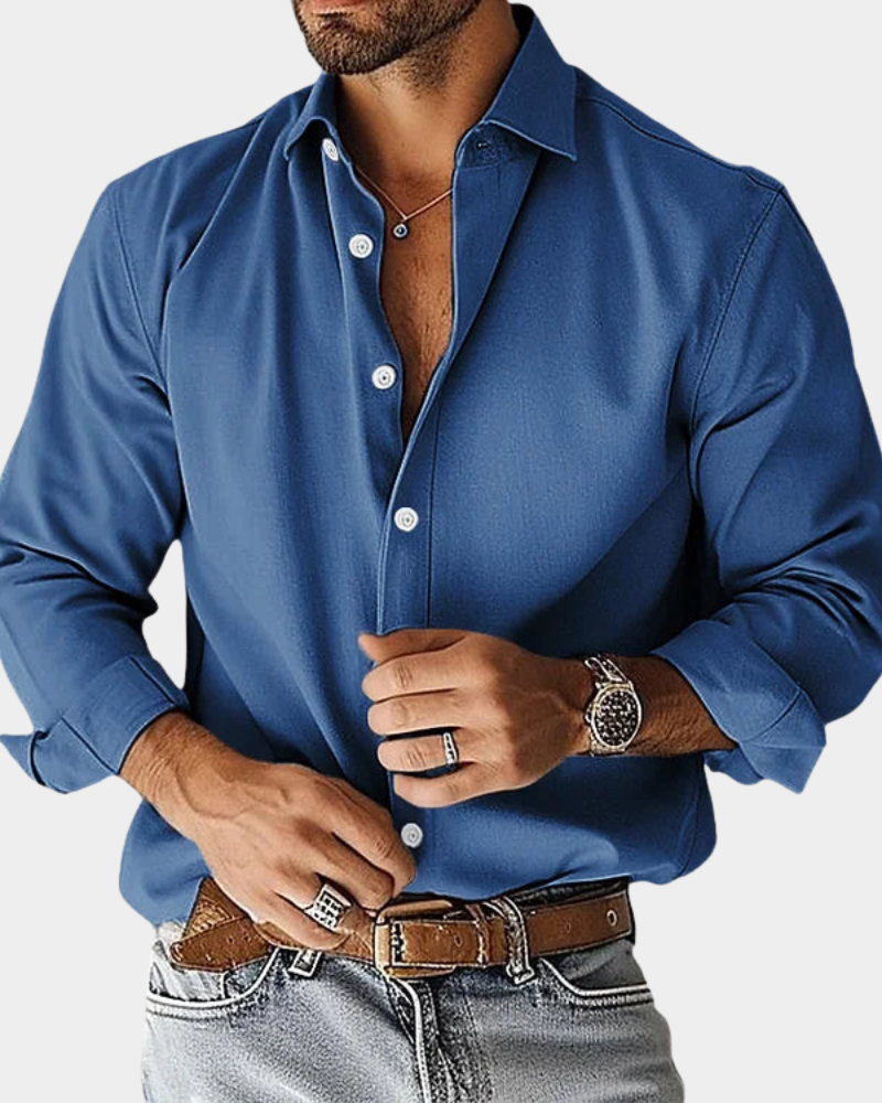 Tyson | Chemise à manches longues pour hommes avec boutons