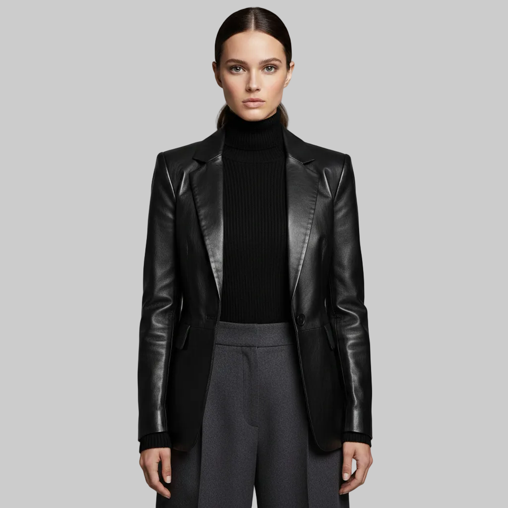 Blazer en cuir sur mesure