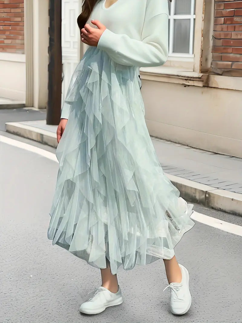 Cecil™ - Jupe Tutu en Tulle à Superpositions Élégantes