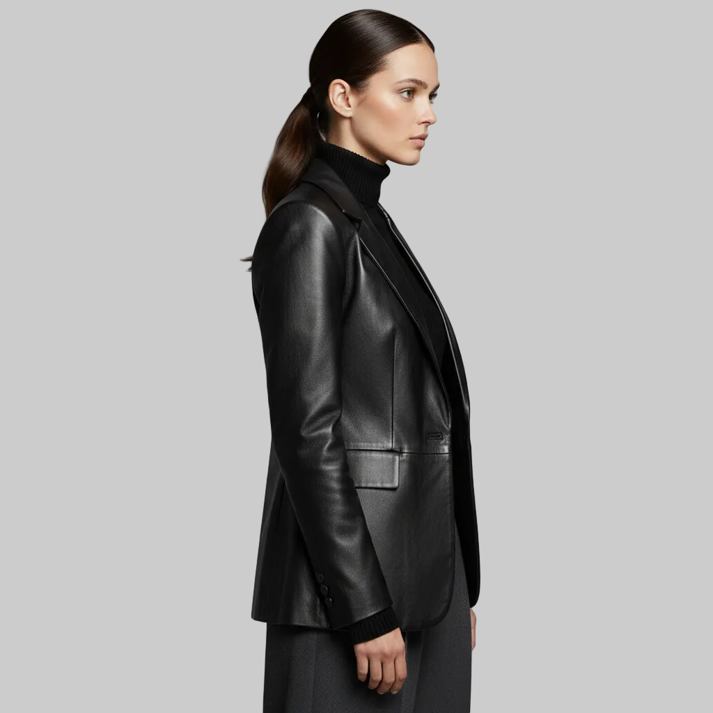 Blazer en cuir sur mesure