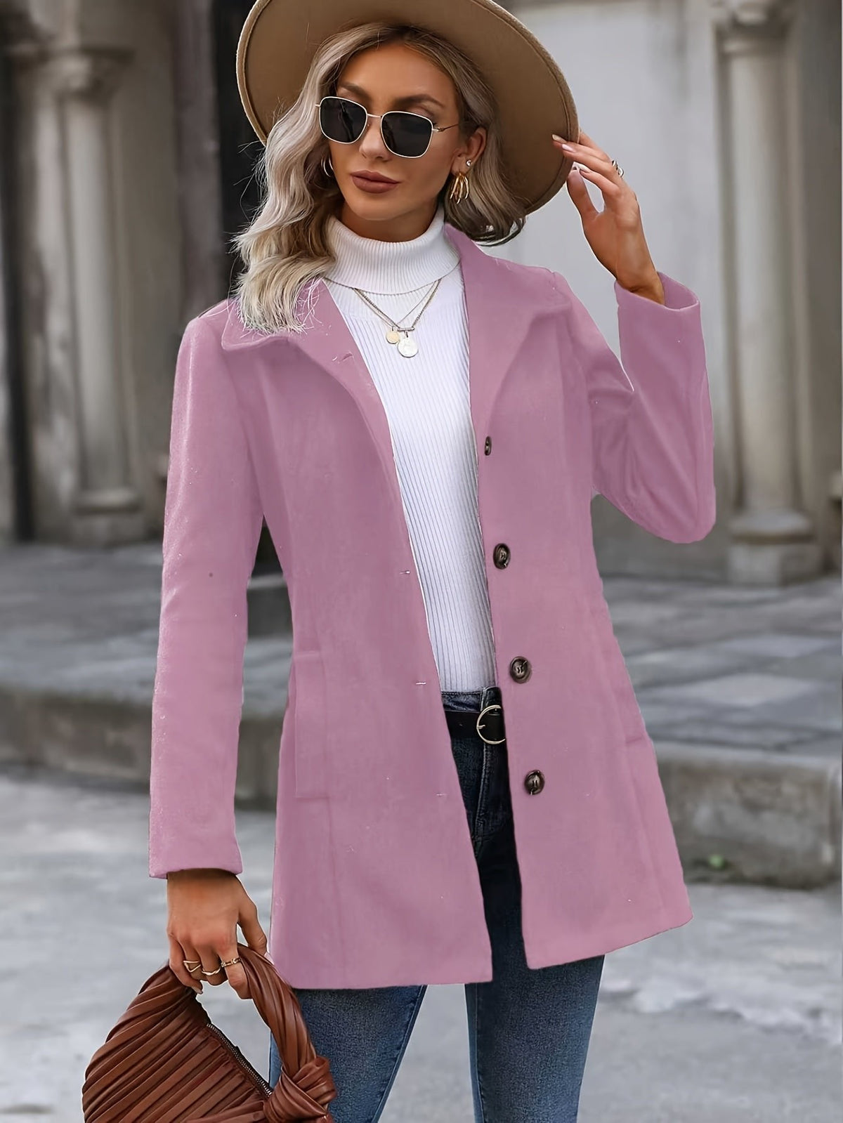 Julia | Trench-coat mi-long élégant et féminin