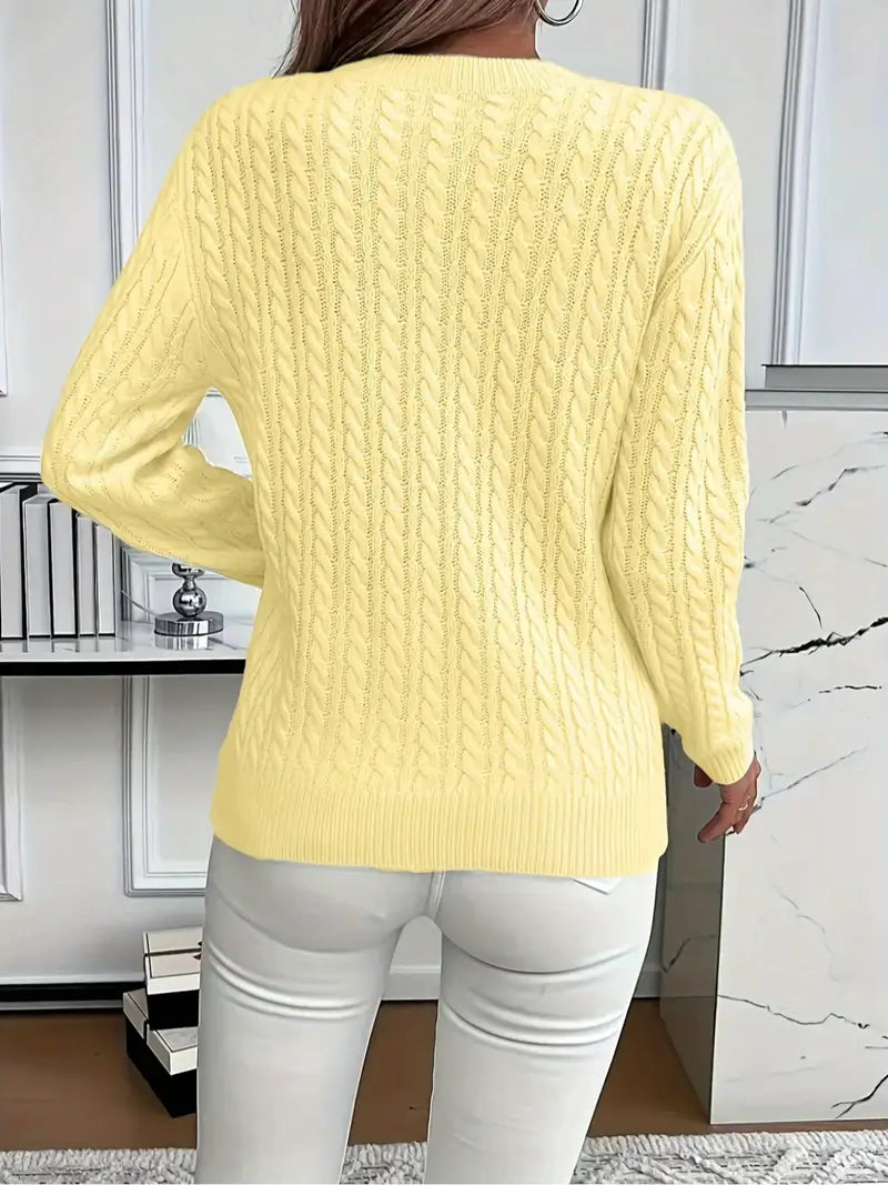 PULL ROND CONFORTABLE POUR FEMMES