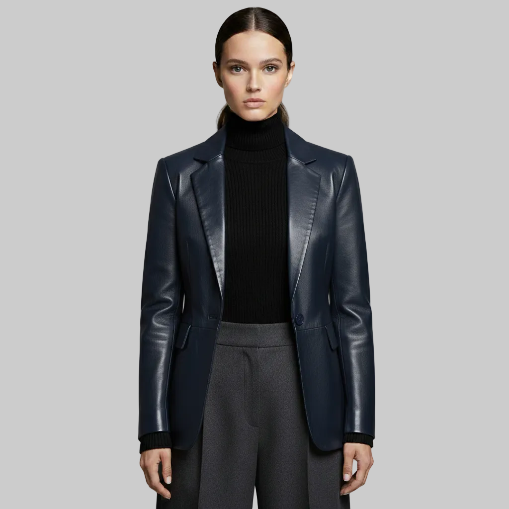 Blazer en cuir sur mesure