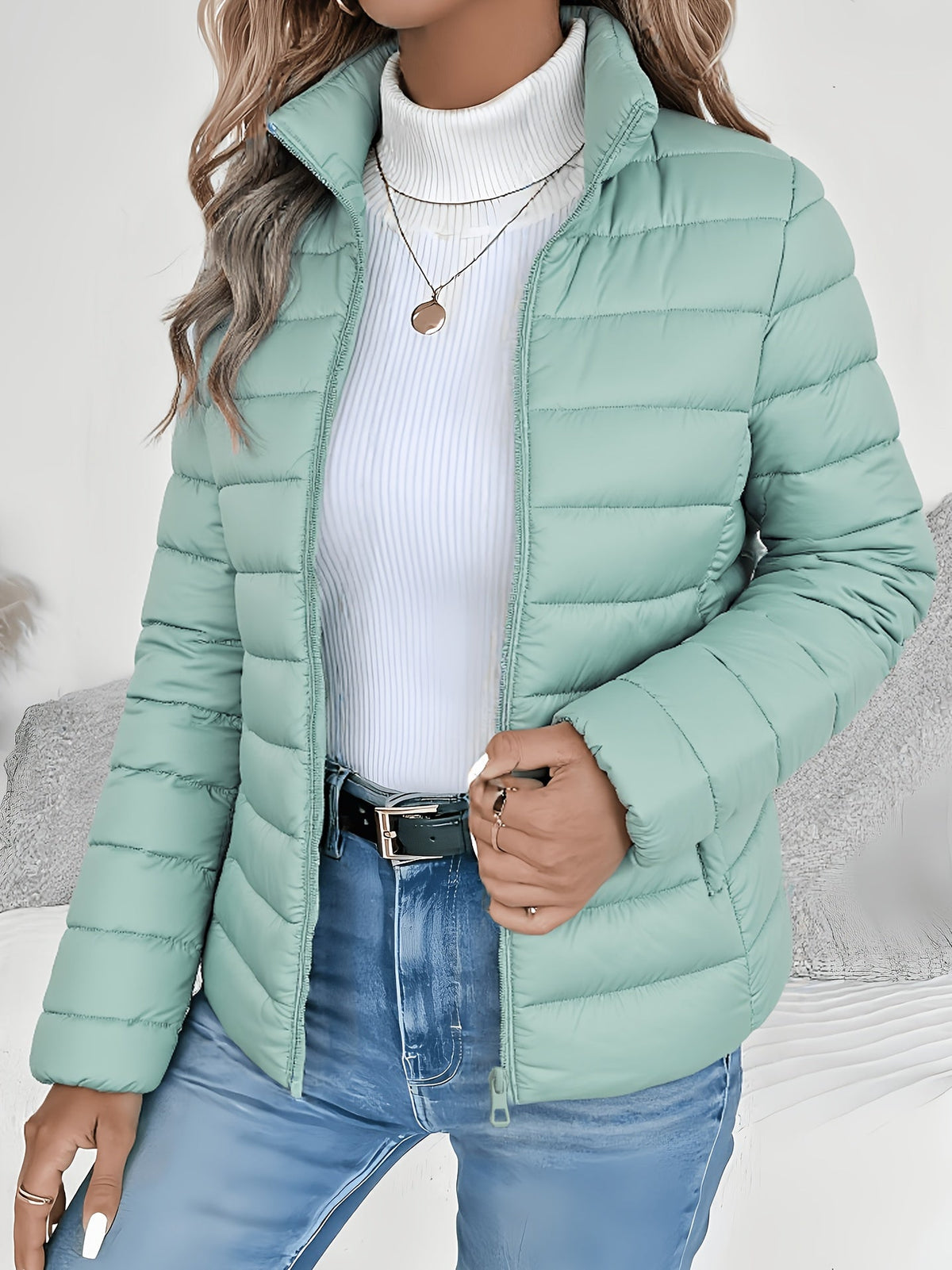 Manon - Manteau d'Hiver Matelassé Élégant