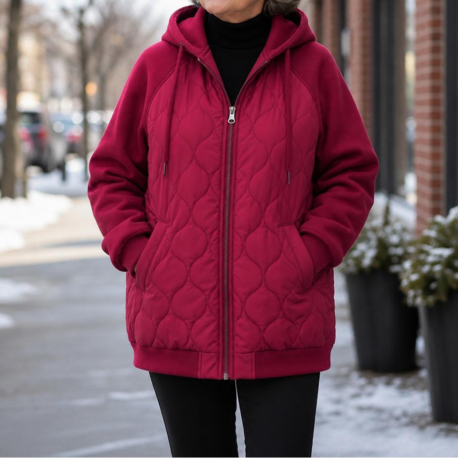 Livia | Veste d'hiver chaude et confortable pour femmes avec capuche