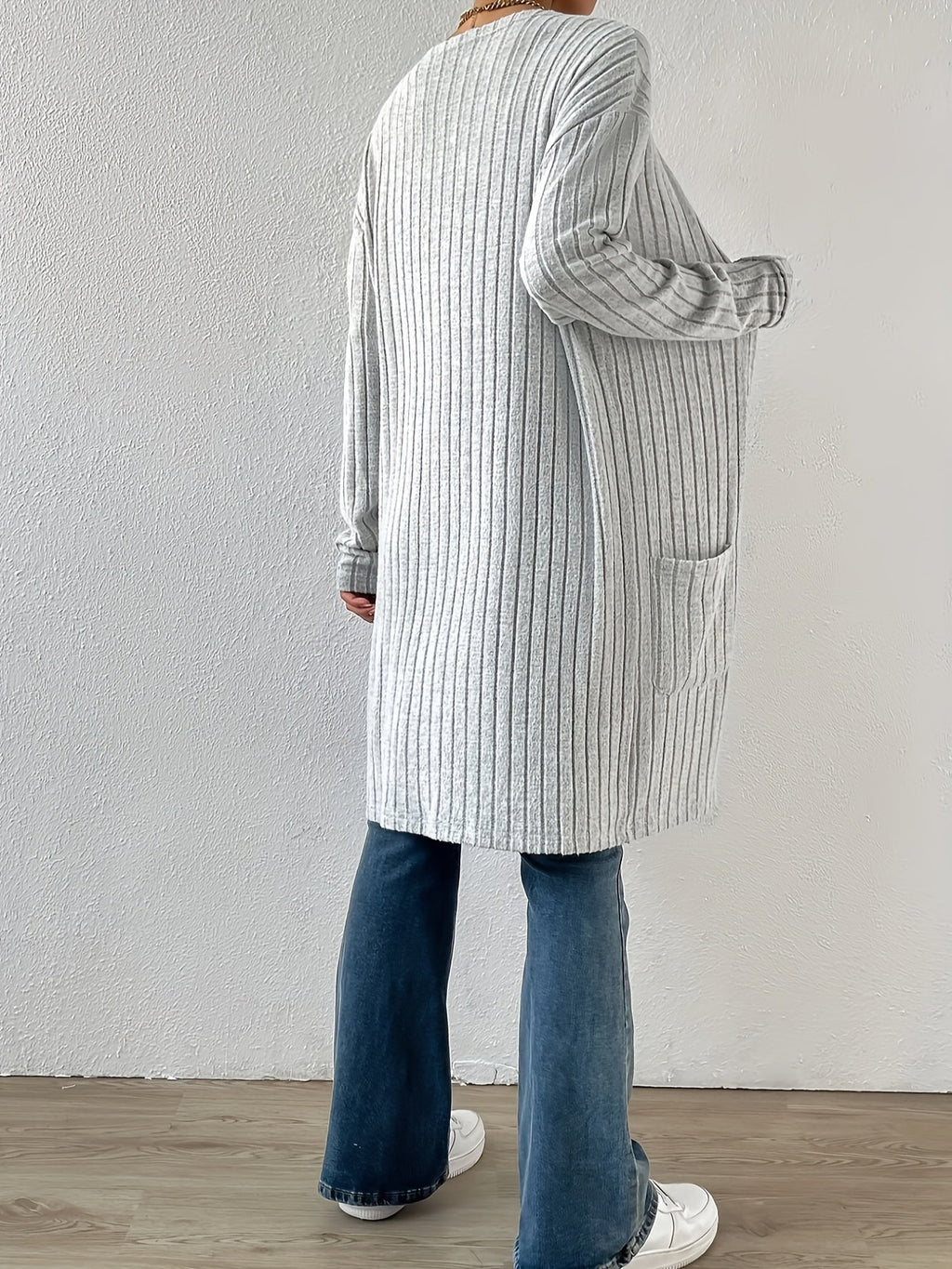 Lenora | Cardigan ouvert à côtes
