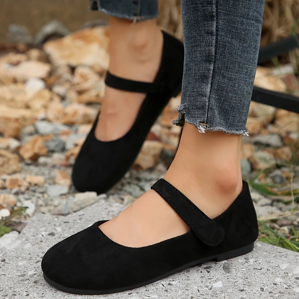Zyreen | Ballerines Mary-Jane confortables avec bride réglable