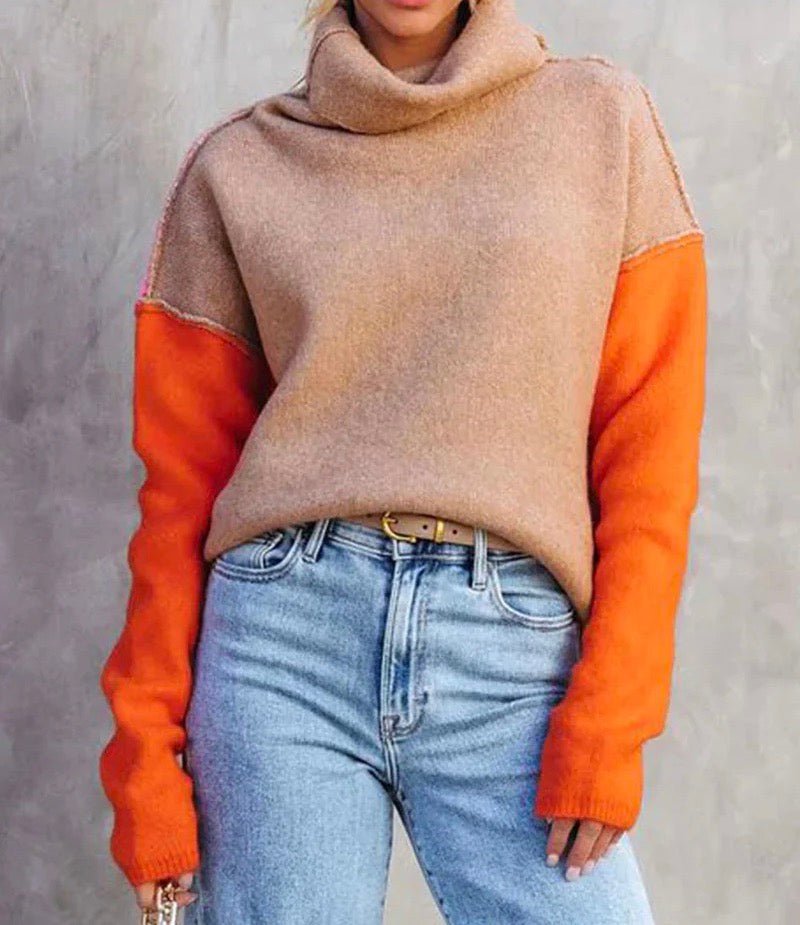 Julia | Pull col roulé pour femmes, chaud et moderne