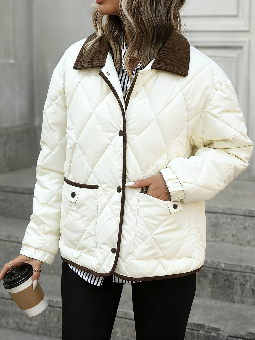Julie - Manteau d'hiver oversize élégant et matelassé
