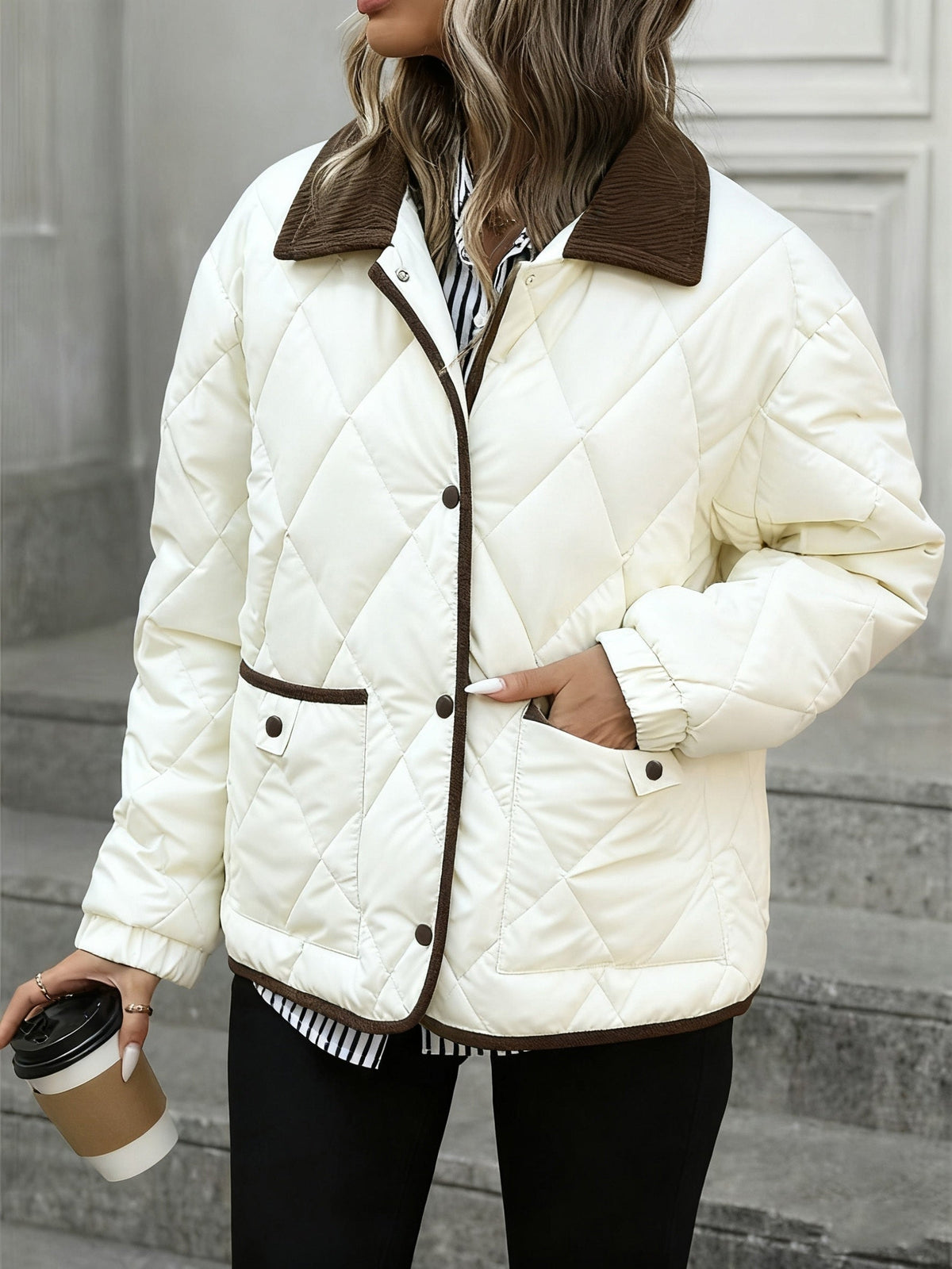 Julie - Manteau d'hiver oversize élégant et matelassé