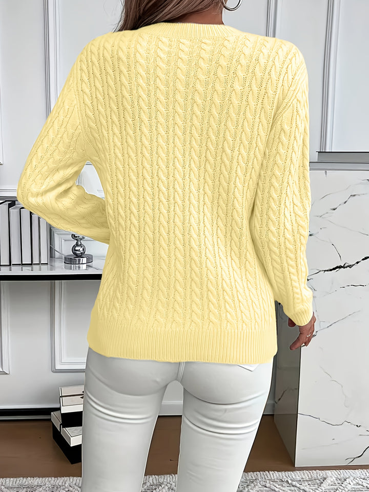 Lena | Pull en Tricot High-Low Moderne et Doux