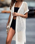 Cardigan Mi-Longue Évidé