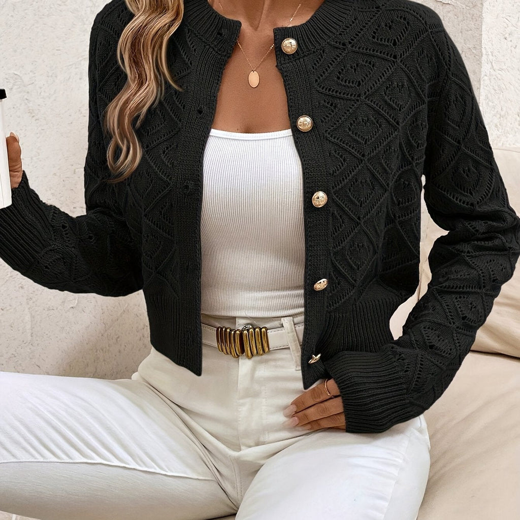 Martine - Gilet Élegant en Tricot avec Boutons