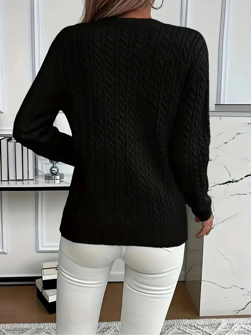 PULL ROND CONFORTABLE POUR FEMMES