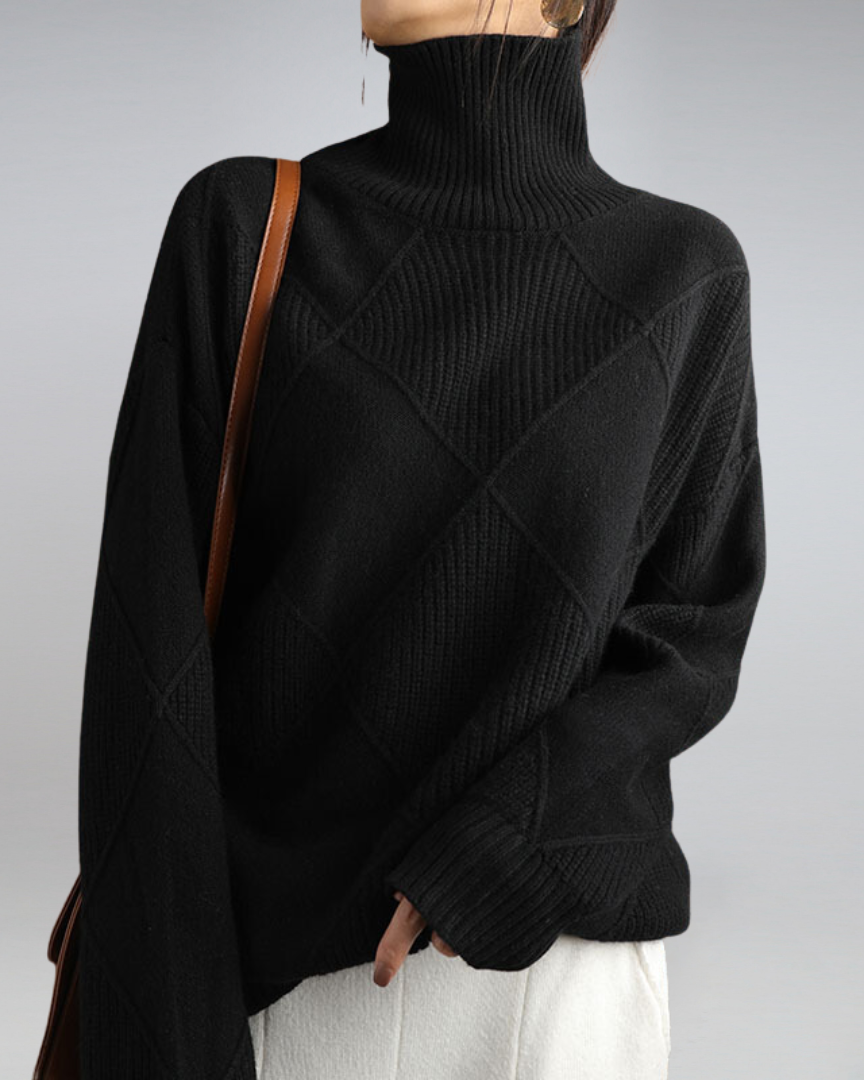 Elowen | Pull Col Roulé Élégant et Polyvalent