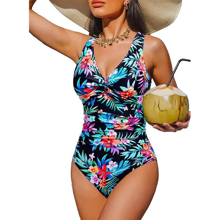 Naicel | Maillot de bain une pièce élégant avec taille froncée