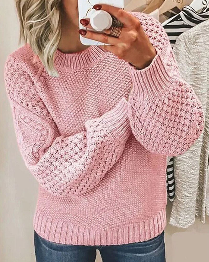 Pull en tricot uni polyvalent