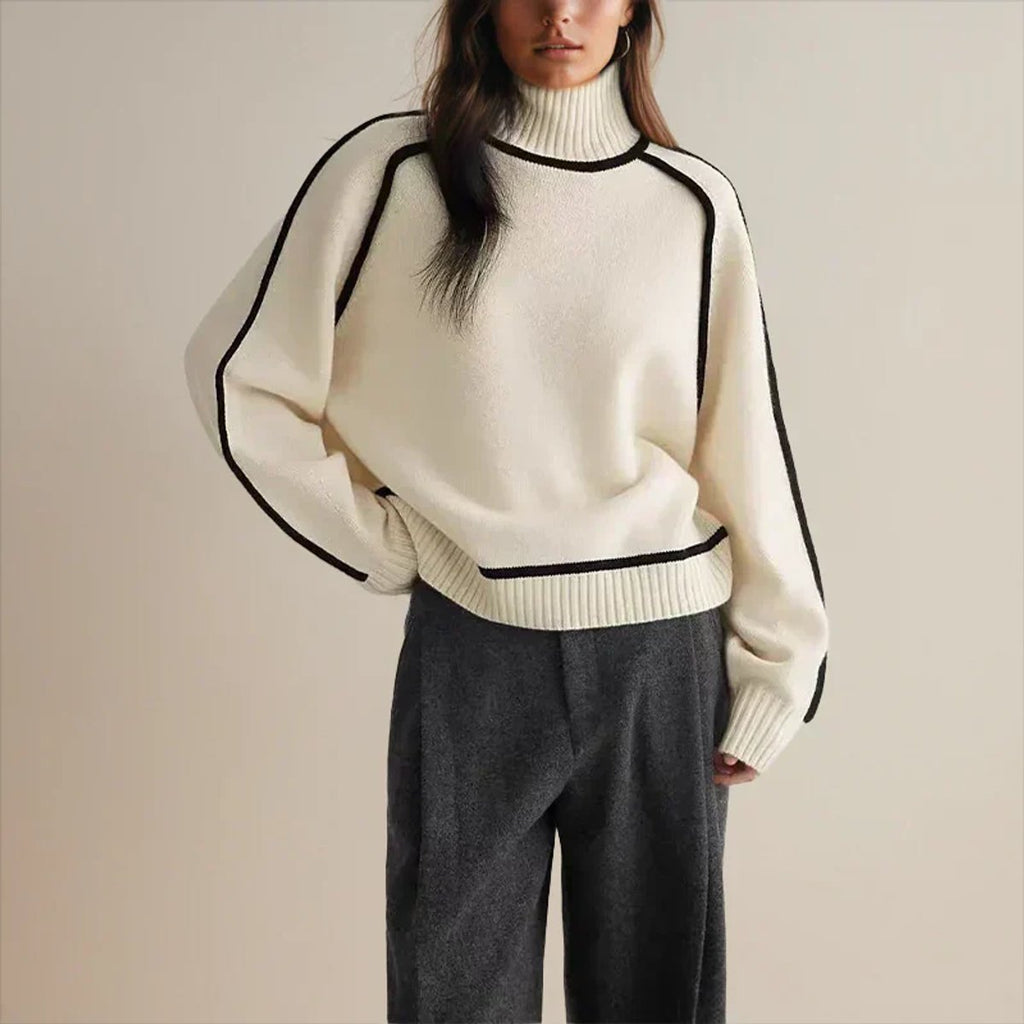 Emily | Pull à Col Roulé Oversize Élégant et Confortable