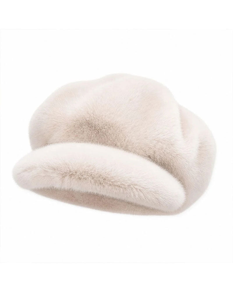 Chapeau Nuage en Fausse Fourrure